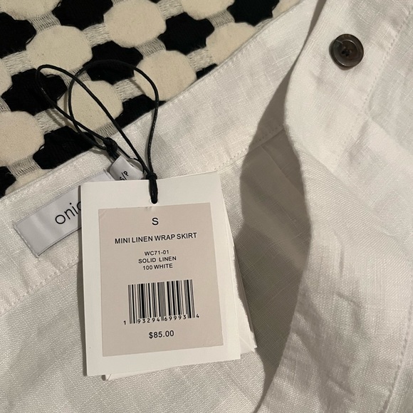 NWT Onia Linen Mini Skirt - Picture 3 of 5